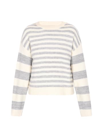 mimo Women Sweater in GREY STRIPED