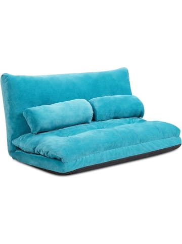 COSTWAY Schlafsofa in Blau