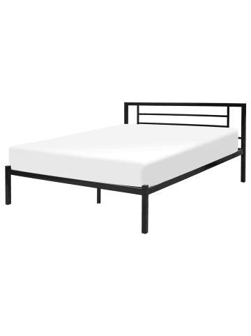 Beliani 2-tlg Doppelbett CUSSET in Schwarz