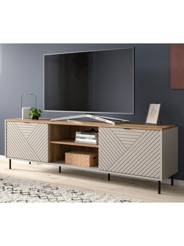 Inn.Furn Lowboard in kaschmir, Evoke Eiche 184 cm, TV-Unterteil in modernem Design