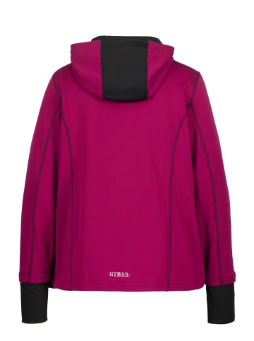 Ulla Popken Sweatjacke in brombeere