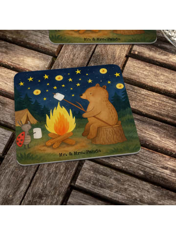 Mr. & Mrs. Panda Bierdeckel Bär & Marienkäfer Lagerfeuer Design ... in Weiß
