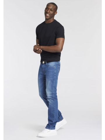 Man's World Rundhalsshirt in schwarz