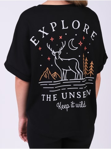 wat? Apparel T-Shirt Explore the unseen, keep wild in Schwarz