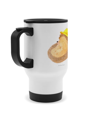Mr. & Mrs. Panda Kaffeebecher Igel Beten ohne Spruch in Weiß
