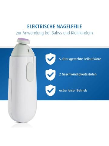 Reer BabyCare elektrische Nagelfeile in Weiß ab 3 Monate