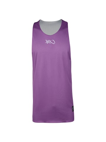 K1X Basketballtrikot Hardwood Reversible Practice in lila / grau