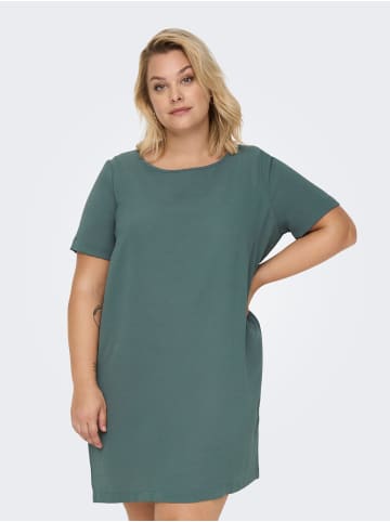 ONLY Carmakoma Tunika mit halber Knopfleiste in Balsam Green