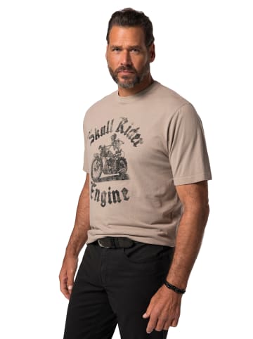 JP1880 Kurzarm T-Shirt in steingrau