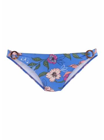 S. Oliver Bikini-Hose in blau-bedruckt