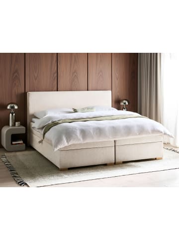Beliani Boxspring Bett MAJOR in Beige - (W) 191 x (H) 109 x (L) 212 cm