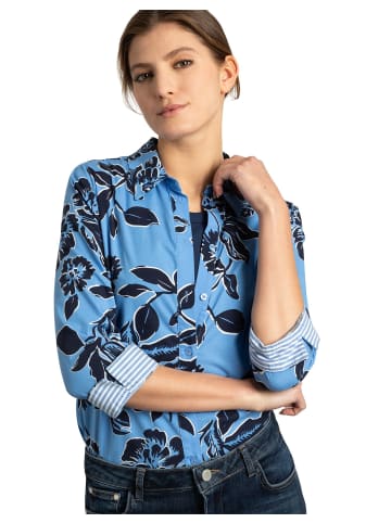 More & More Hemdbluse in shadow flower print mid blue