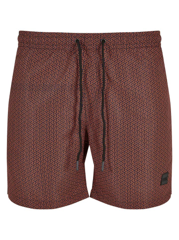 Urban Classics Badeshorts in navygeometric