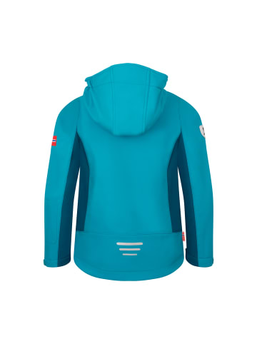Trollkids Softshelljacke Oslofjord in harbor blue