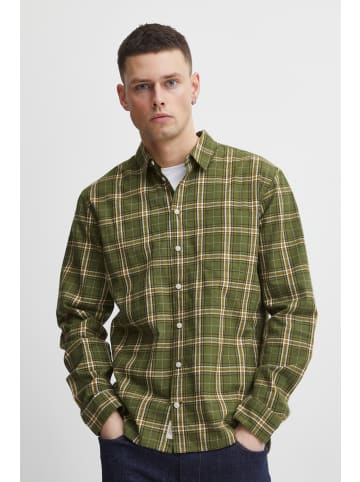 BLEND Kariertes Holzfäller Hemd Basic Freizeit Shirt aus Baumwolle in Grün