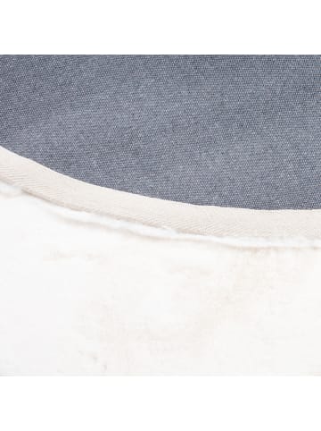 Pergamon Fellteppich Luxus Super Soft Plush Rund in Weiss
