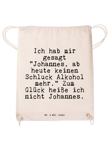 Mr. & Mrs. Panda Beutel Ich hab mir gesagt... mit Spruch in Creme