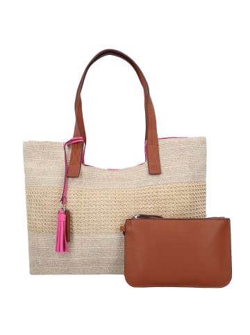 Tom Tailor Vita Shopper Tasche 40 cm in mixed beige