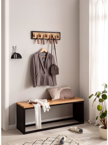 FineBuy Wandgarderobe in Braun / Mango / 60x6x15