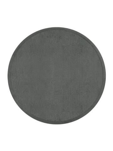 KADIMA DESIGN Hochflor Teppich waschmaschinenwaschbar Unifarben  Schlafzimmer in Anthrazit