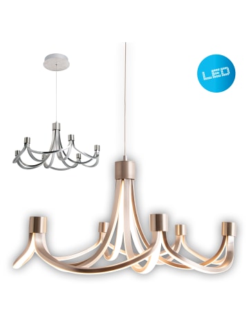 näve LED Pendelleuchte "FESTOS" in nickelmatt - EEK E