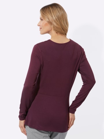 Sieh an! Langarmshirt in burgund