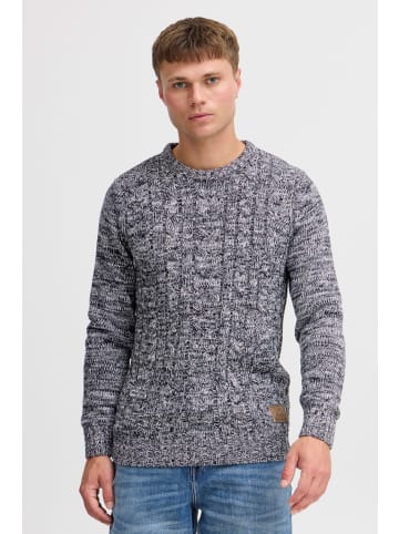 !SOLID Strickpullover SDPhilemon 21102209ME Strickpulli mit Zopfstrickmuster in Blau