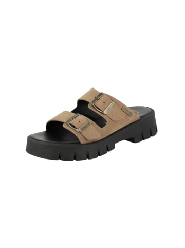Les Tropéziennes par M Belarbi Tiamo Leder Absatzsandalen Braun