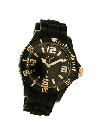 Oozoo Analog-Armbanduhr Oozoo Timepieces schwarz groß (ca. 43mm)