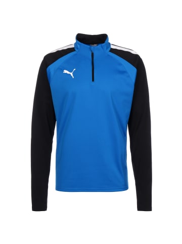 Puma Sweatshirt TeamLIGA 1/4 Zip in blau / schwarz