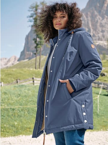 sheego Outdoorjacke in rauchblau