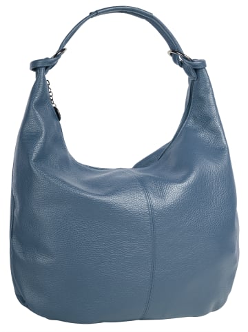 Cluty Shopper echt Leder in blau
