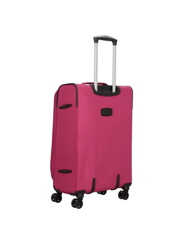 D&N Travel Line 6704 4-Rollen Kofferset 3tlg. in pink