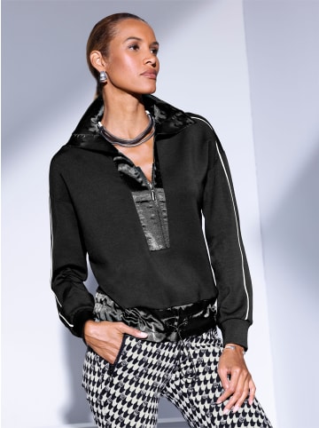 creation L Sweatshirt in schwarz-weiß