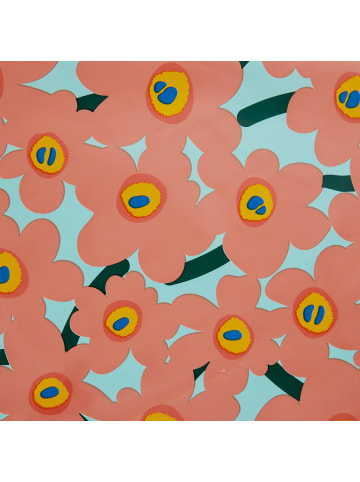Butlers Wachstischdecke WATERPROOF Blumen in Grün, Orange