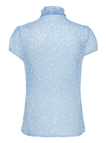SAINT TROPEZ Langarm - Hemd LiljaSZ Gerade Passform in Allure Ice Small Blooms