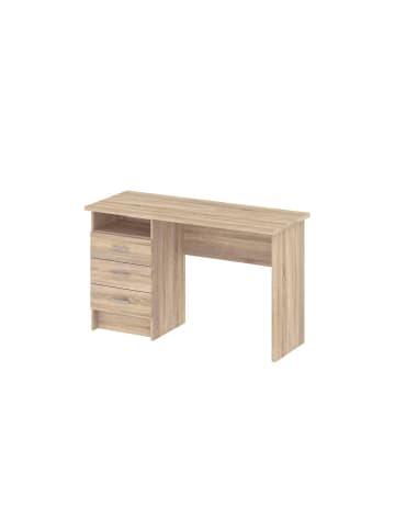 ebuy24 Schreibtisch Fula Eiche Dekor 120 x 48 cm