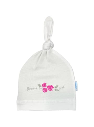 Aliap Babymütze Floral in weiss