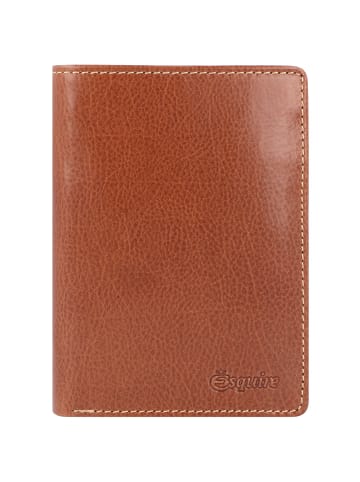 Esquire Denver Geldbörse RFID Leder 9 cm in cognac