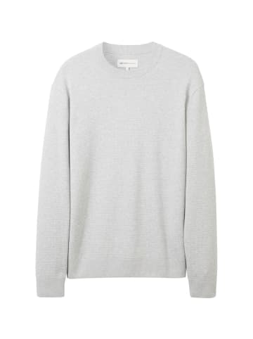 TOM TAILOR Denim Pullover STRUCTURED BASIC in Grau