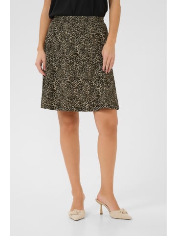 Kaffe Rock KAsasha Regular fit in Brown Leopard Print
