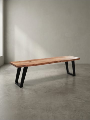 KADIMA DESIGN Esszimmerbank 160x40x45,5 cm Massivholz / Metall mit