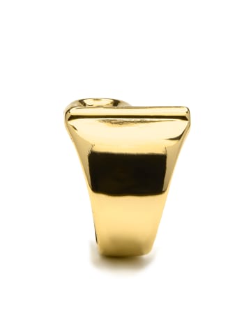 Luxenter ring with 18-K yellow gold finish - Alphabet