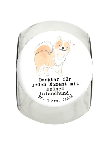 Mr. & Mrs. Panda Dose Islandhund Moment mit Spruch in Weiß