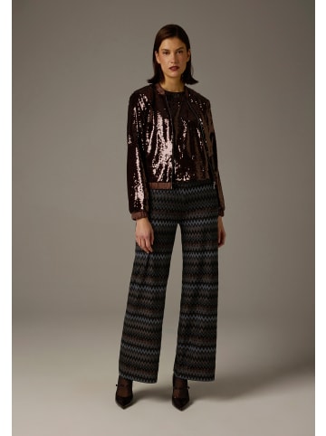 More & More glitzernde Glam-Partybluse, Pailletten in sweet toffee