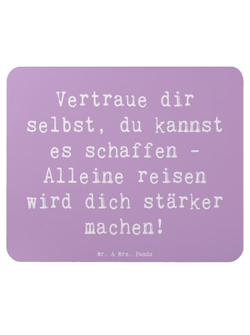 Mr. & Mrs. Panda Mauspad Spruch Alleine Reisen unternehmen mit S... in Lavendeltraum