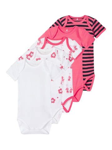 name it Mädchen Baby-Body im 5er-Pack in Rosa