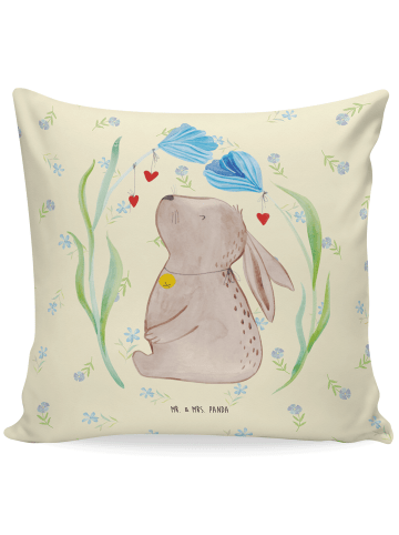 Mr. & Mrs. Panda Zierkissen Hase Blume ohne Spruch in Blumig