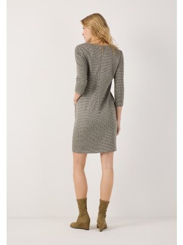 More & More schmales, kariertes 3/4-Arm-Jerseykleid in mini check