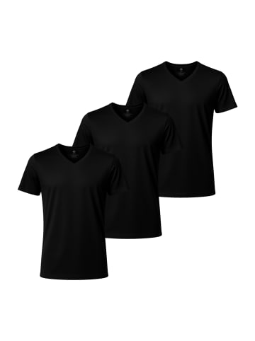 Nur Die  T-Shirt Cotton Active Unterhemd in Schwarz